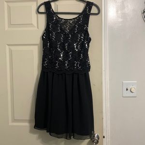 Black and silver dress from Macys